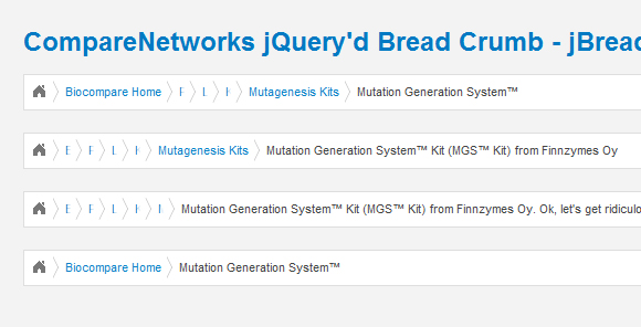 jbreadcrumbs 30 jQuery插件，你应该实现您的网站上