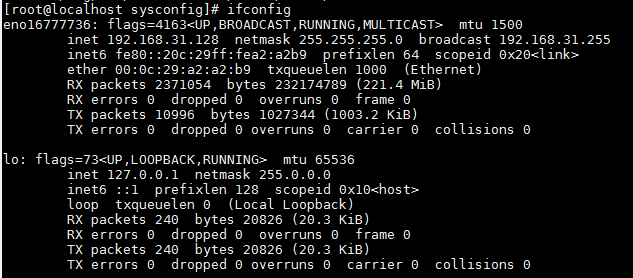 ifconfig