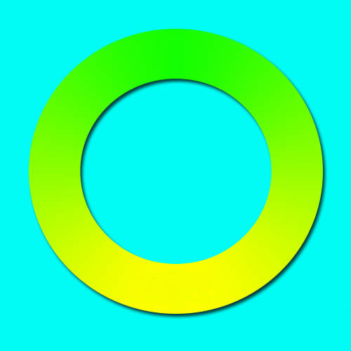 ps制作一个圆环渐变色的方法,主要用到自定义工具,颜色工具和图层样式